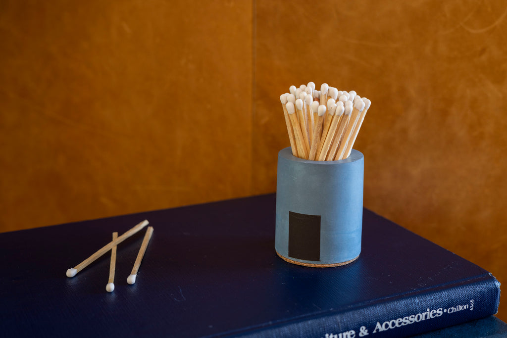 Cylinder Candle Match Holder
