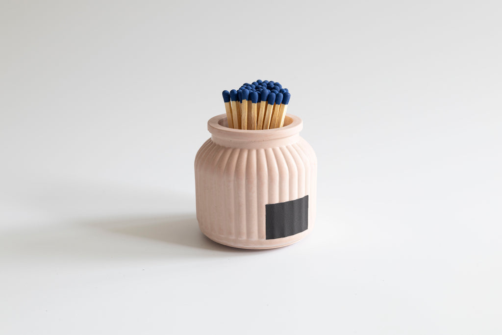 Apothecary Match Holder Pink
